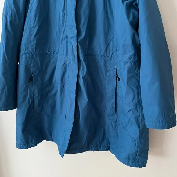 L.L. Bean Winter Warmer Insulated Water Resistant Coat Blue Women's Plus Size 2X - Picture 2 of 9